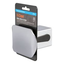 CURT - CURT 22111 2" Chrome Steel Hitch Tube Cover Packaged - Image 1