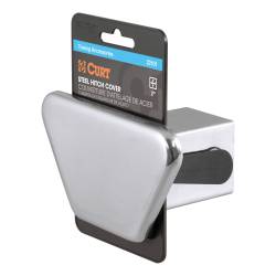 CURT - CURT 22101 2" Chrome Steel Hitch Tube Cover Packaged - Image 1