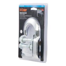 CURT - CURT 22401 Tow Hook w/Hardware 10000 lbs Chrome - Image 2