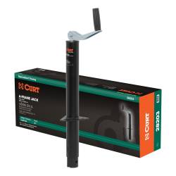 CURT - CURT 28203 A-Frame Jack w/Top Handle 2000 lbs 15" Travel Packaged - Image 1