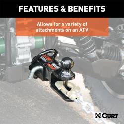 CURT - CURT 45029 ATV Towing Starter Kit w/2" Shank & 1-7/8" Trailer Ball - Image 4