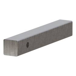 CURT - CURT 49531 2" x 14" Raw Steel Hitch Bar - Image 1