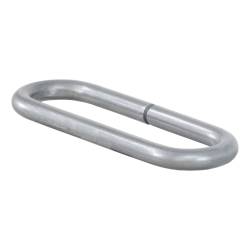 CURT - CURT 49950 Raw Steel Weld-On Safety Chain Loop 10000 lbs Capacity - Image 1