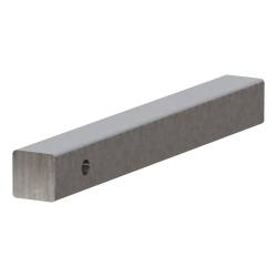 CURT - CURT 49533 2" x 18" Raw Steel Hitch Bar - Image 1