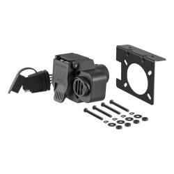 CURT - CURT 57101 7-Way Round RV To 4-Way Flat Adapter - Image 1