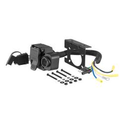 CURT - CURT 57102 Dual-Output Adapter w/Backup Alarm 4Way Flat To 7Way RV Blade Trailer - Image 1