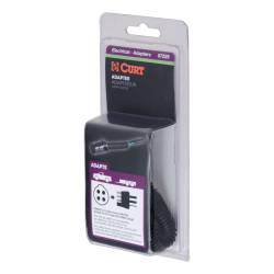 CURT - CURT 57225 Electrical Adapter 4-Way Round Vehicle To 4-Way Flat Trailer Packaged - Image 2