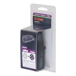 CURT - CURT 57661 Electric Adapter 7Way RV To 6-Round Trailer Center Pin Brake Packaged - Image 2