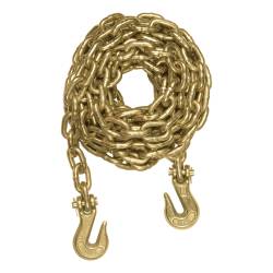 CURT - CURT 80310 16' Transport Binder Safety Chain w/2 Clevis Hooks 26.4k Yellow Zinc - Image 1