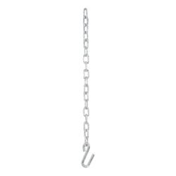 CURT - CURT 80040 27" Safety Chain w/1 S-Hook 5000 lbs Clear Zinc - Image 2