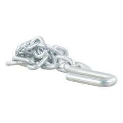 CURT - CURT 80040 27" Safety Chain w/1 S-Hook 5000 lbs Clear Zinc - Image 1