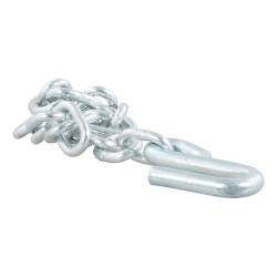 CURT - CURT 80300 27" Safety Chain w/1 S-Hook 7000 lbs Clear Zinc - Image 1