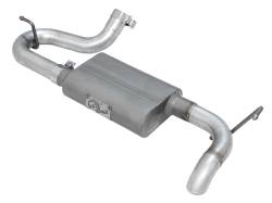 aFe 49-08046 2.5" Axle-Back Alum-Steel Exhaust for 07-18 Wrangler JK 3.6/3.8L