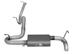 aFe Power - aFe 49-08043 2.5" Cat-Back Aluminized Steel Exhaust for 07-11 Wrangler JK 3.8L - Image 2