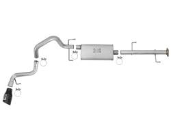 aFe Power - aFe 49-06039-B 2.5" Cat Back Aluminized Exhaust w/Blk Tip for 07-14 Cruiser 4.0L - Image 5