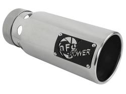 aFe 49T40501-P122 4" SS Intercooled Exhaust Tip 4" In x 5" Out 12" L Bolt-On