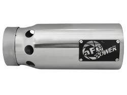 aFe Power - aFe 49T40501-P122 4" SS Intercooled Exhaust Tip 4" In x 5" Out 12" L Bolt-On - Image 2