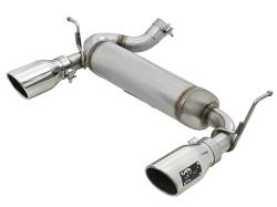 aFe 49-48061-P Rebel 2.5" Axle-Back Exhaust Kit for 07-18 Wrangler JK 3.6L/3.8L