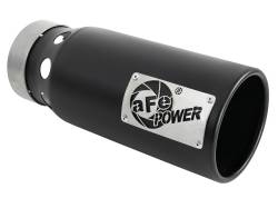 aFe 49T40501-B122 4" SS Intercooled Exhaust Tip 4" In x 5" Out 12" L Bolt-On