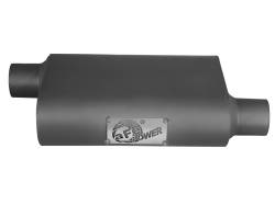 aFe Power - aFe 49M00003 2.5" Aluminized Steel Muffler 2.5" Inlet/Outlet 13"L/10"W/4H" Body - Image 3