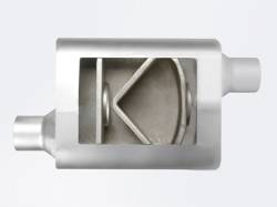 aFe Power - aFe 49M00003 2.5" Aluminized Steel Muffler 2.5" Inlet/Outlet 13"L/10"W/4H" Body - Image 4