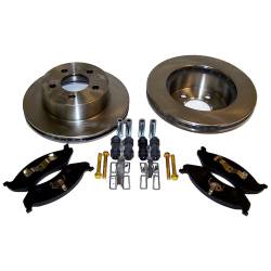 Crown Automotive Jeep Replacement - Crown 5016434K Front Disc Brake Service Kit for 99-06 Jeep TJ/XJ w/Cast Rotors - Image 2