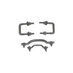 Rugged Ridge 11211.01 Windshield Tie Down Kit Black for 55-95 CJ/Wrangler YJ
