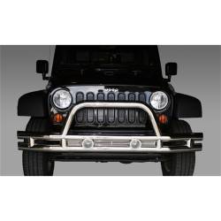 Rugged Ridge 11563.10 Tube Bumper Front 3" Stainless 07-18 Jeep Wrangler JK
