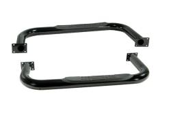 Rugged Ridge 11590.03 3" Round Tube Side Steps Black for Jeep Wrangler