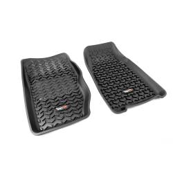 Rugged Ridge 12920.25 Floor Liners Front Black for 84-01 Jeep Cherokee XJ