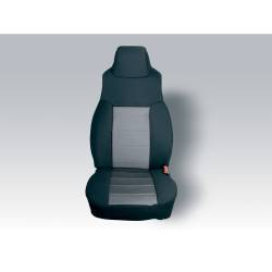 Rugged Ridge 13243.09 Seat Cover Fabric Fronts Pair Gray 03-06 Wrangler