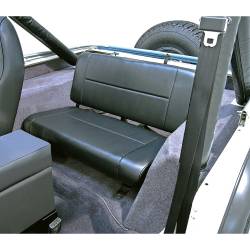 Rugged Ridge 13461.01 Fixed Rear Seat Black for Jeep CJ & Wrangler