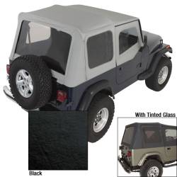 Rugged Ridge 13722.15 XHD Soft Top Black Tinted Windows 88-95 Jeep Wrangler YJ