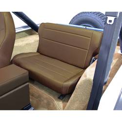 Rugged Ridge 13462.07 Fold & Tumble Rear Seat Nutmeg for 76-95 Jeep CJ/Wrangler