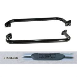 Outland Automotive - Outland 11593.03 3" Round Tube Side Steps Stainless Steel for Wrangler YJ - Image 1