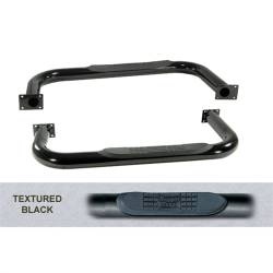 Outland Automotive - Outland 11591.02 3" Round Tube Side Steps Black for Jeep CJ7 - Image 1
