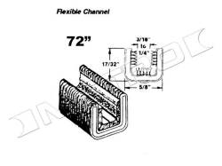 Metro Moulded Parts - Metro Moulded WC 26-72 Door Window Sweeper Seal - Image 1