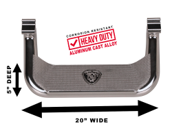 Carr - CARR 127442 Super Hoop XM3 Khromezone Finish Dodge DSL Steps Pair - Image 2
