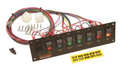 Painless Wiring - Painless Wiring 50201 8-Switch Non-Fused Dash Mount Panel for 50001 Harness - Image 1