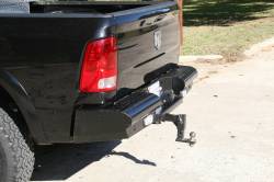 Fab Fours - Fab Fours DR03-T1050-1 Black Steel Ranch Rear Bumper - Image 1