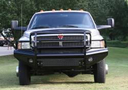 Fab Fours - Fab Fours DR94-S1560-1 Black Steel Front Ranch Bumper for 94-02 RAM 2500 - Image 1