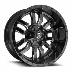 Fuel 1PC - Fuel Off Road D595 SLEDGE 17x9 5x4.5/5.0 1mm Gloss Black/Milled D59517902650 - Image 1