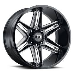 Vision Wheel 363 Razor 20x12 8x170 -51mm Gloss Black/Milled 363-20270GBMS-51