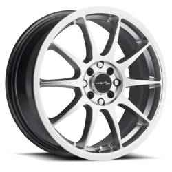 Vision Wheel 425 Bane 15x6.5 4x100/4.5 38mm Hyper Silver 425-5603HS38