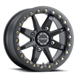 Vision Wheel 544 Bolt 14x7 4x110 38mm Satin Black 544BL147110SB54