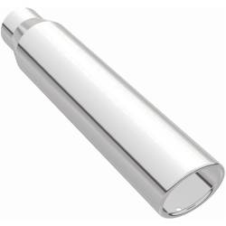 MagnaFlow Exhaust Products - MagnaFlow 35114 Single Polished Exhaust Tip 2.5" Inlet/3.5" Outlet - Image 2