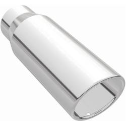 MagnaFlow Exhaust Products - MagnaFlow 35116 Single Polished Exhaust Tip 3" Inlet/4" Outlet - Image 2