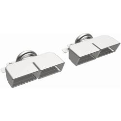 MagnaFlow Exhaust Products - MagnaFlow 35221 Quad Rectangle Exhaust Tip Set 2.75" - Image 2