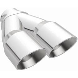 MagnaFlow Exhaust Products - MagnaFlow 35226 Dual Polished Exhaust Tip 2.25" Inlet/3" Outlet Round - Image 2