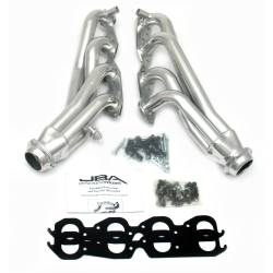 JBA Headers 1823SJS 1.75" SS Shorty Header Silver Ceramic for 96-00 GM Truck 7.4
